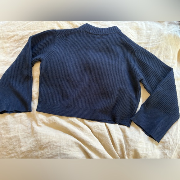 J. Crew Ribbed Cashmere Cropped Sweater (Size Small) - Picture 7 of 7